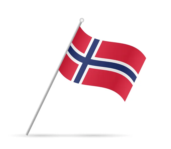 Noruega bandera ilustración — Vector de stock