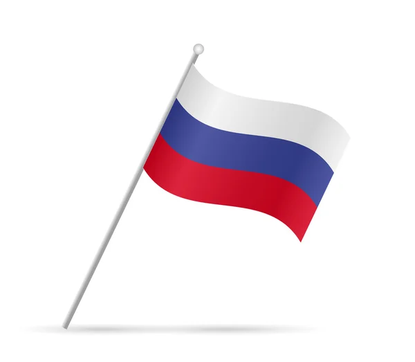 Ілюстрація прапор Росії — стоковий вектор