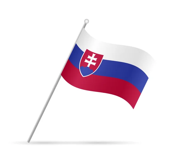 Słowacja flaga ilustracja — Wektor stockowy