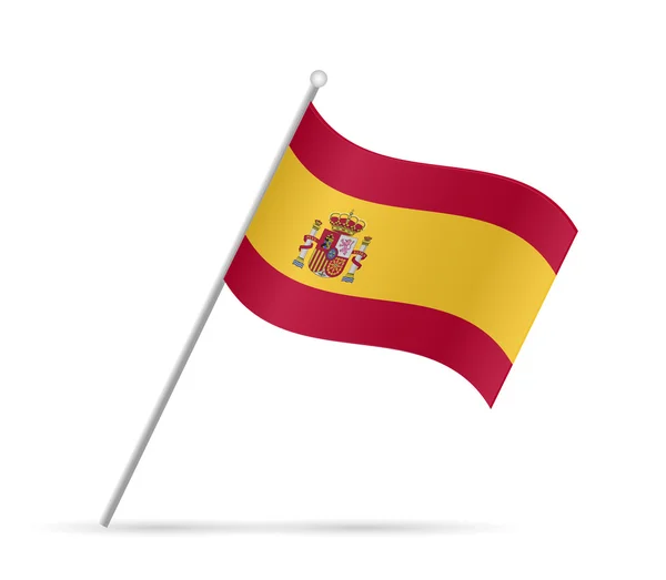 Illustration zur spanischen Flagge — Stockvektor