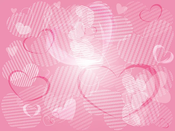 День святого Валентина фон с сердцами — стоковый вектор