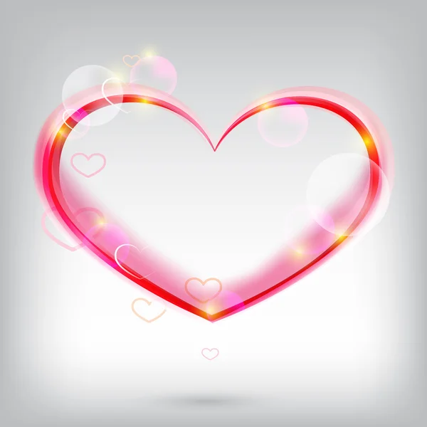 Γυαλιστερό καρδιά σχήμα — Διανυσματικό Αρχείο