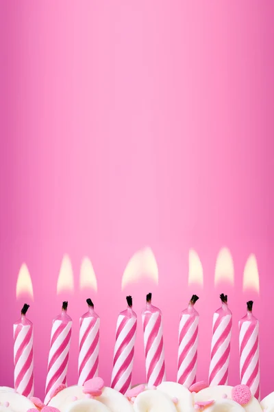 День рождения свечи фон — стоковое фото