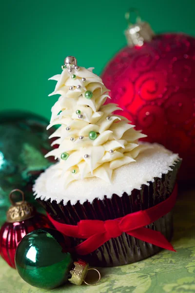 Noel ağacı cupcake — Stok fotoğraf