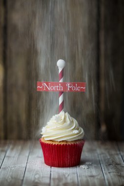 North Pole cupcake clipart