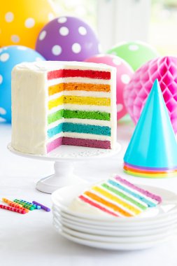 Rainbow layer cake clipart
