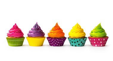 Colorful cupcakes clipart