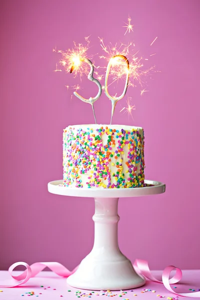 Torta di trentesimo compleanno — Foto Stock