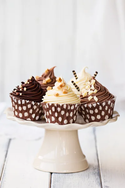 Cupcakes de chocolate — Fotografia de Stock