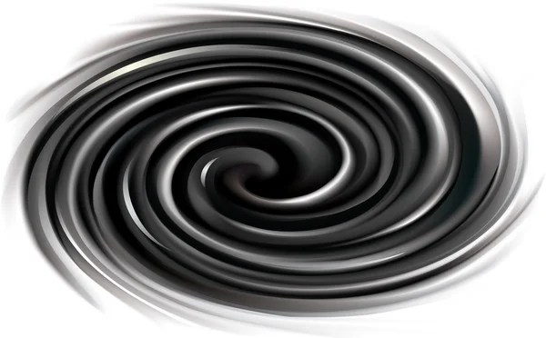 Vector svart bakgrund av virvlande textur — Stock vektor