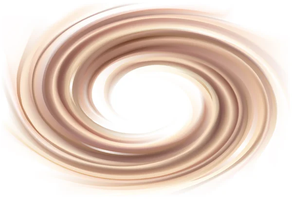 Vector background of swirling chocolate texture — Stock Vector