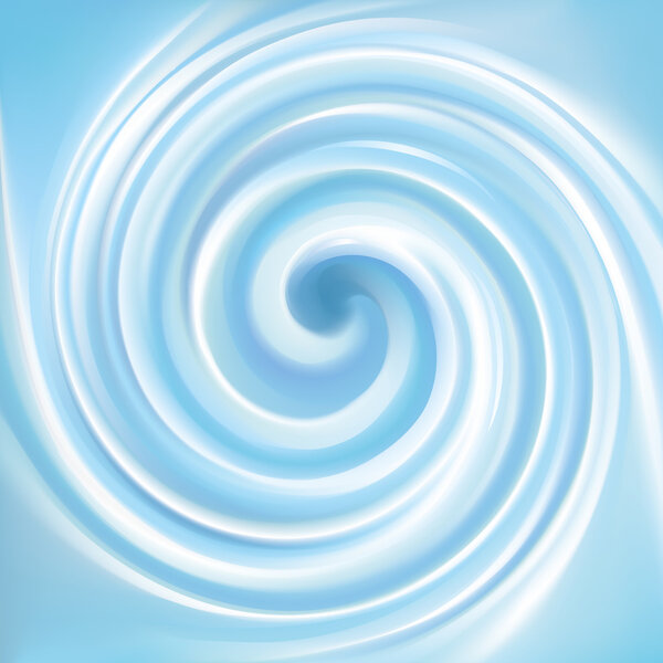Vector background of blue swirling water texture 