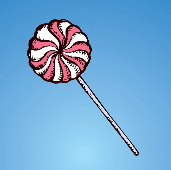 Lollipop. Vektorritning — Stock vektor