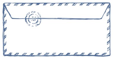 Zarf. Vektör çizim