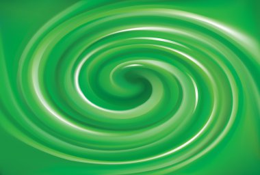 Parlak yeşil swirls vektör arka plan