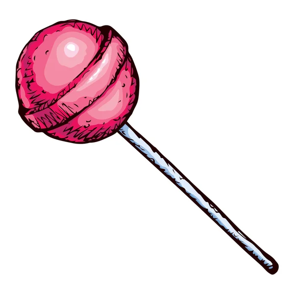 Lollipop. Vector tekening — Stockvector