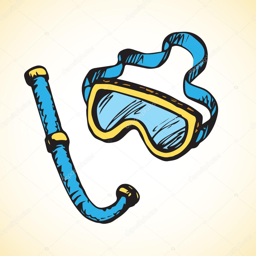 Scuba Gear Drawing