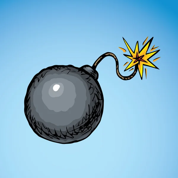 Bombe. Dessin vectoriel — Image vectorielle