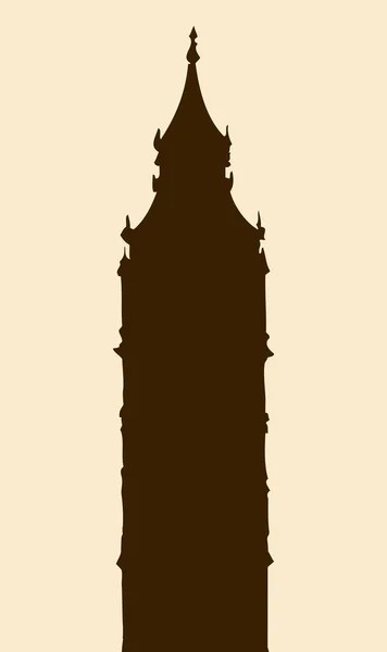 Big Ben. Vector drawing — Stock Vector