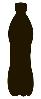 Plastik şişe. Vektör çizim