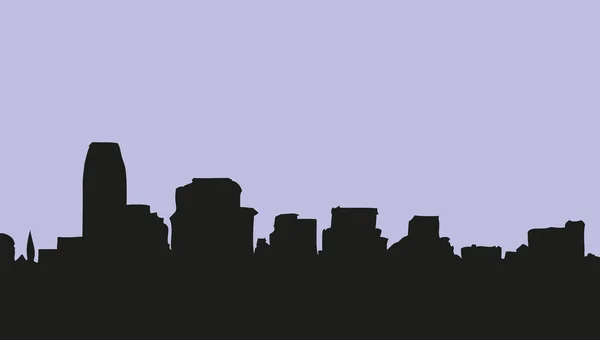Панорамний вид на місто. Векторний ескіз — стоковий вектор