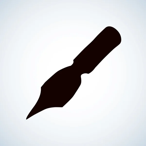 Tip van de pen. Vector tekening — Stockvector