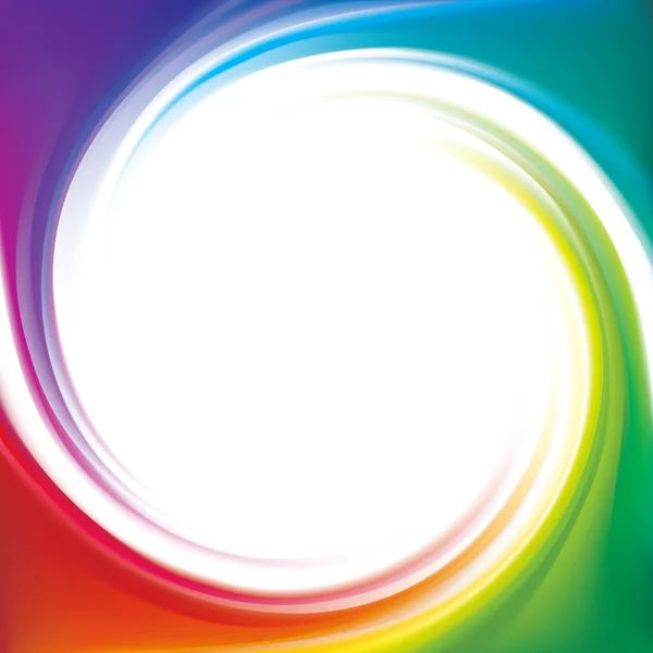 Fondo vectorial del espectro espiral del arco iris — Vector de stock