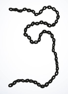 Zinciri. Vektör çizimi