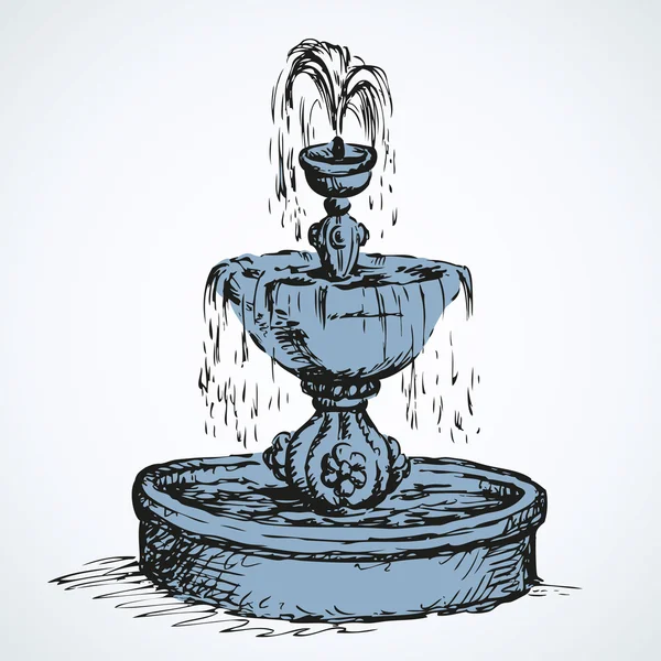 Vectores de stock de Fuente de patio, ilustraciones de Fuente de patio