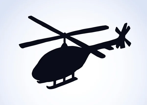 直升机。矢量绘图 — 图库矢量图片