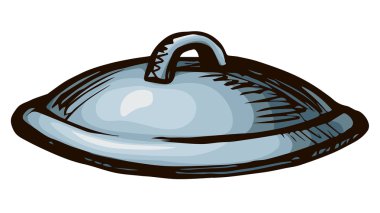 Tava kapağı. Vektör çizim