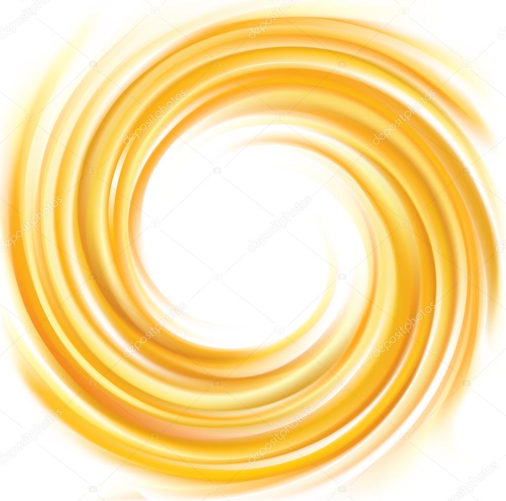 Vector swirling backdrop vivid yellow color