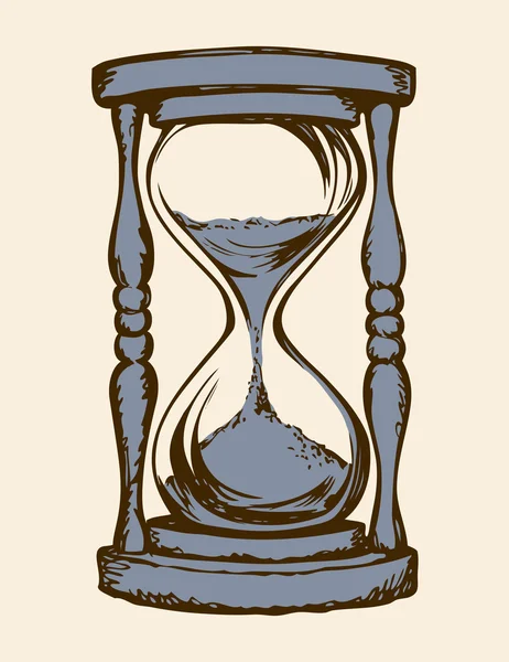 Reloj de arena. Dibujo vectorial — Vector de stock