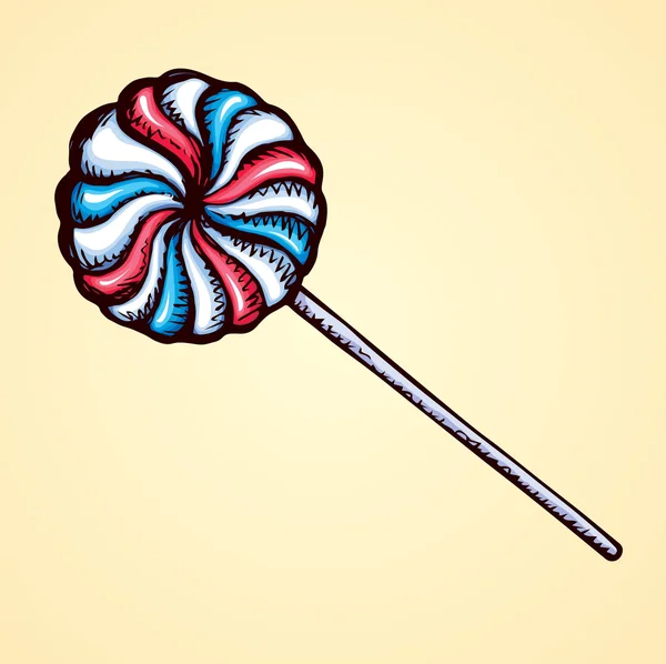 Lollipop. Vector tekening — Stockvector