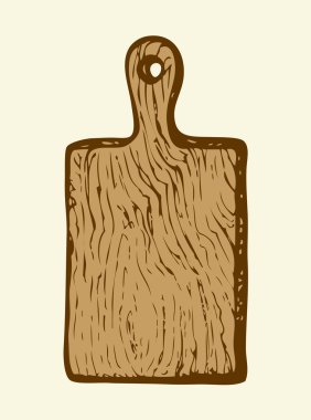 Kesme tahtası. Vektör çizimi