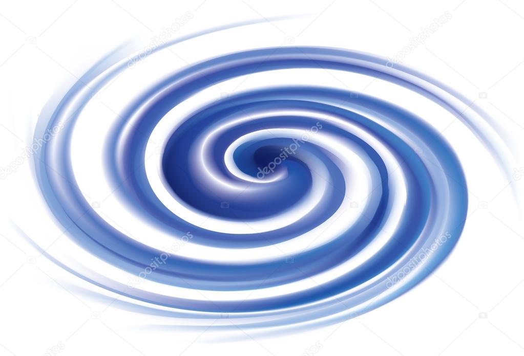 Vector background of cobalt swirling water texture 