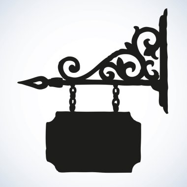 Eski tabela. Vektör çizim