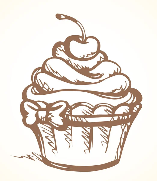 Svatební Pozdrav Party Kakao Led Chutná Chuť Romantické Spirála Torte — Stockový vektor