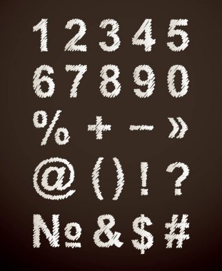 Koyu, kaba, kaba, keçeli testereli grafiti elemanı logosu tasarımı. Çizgi roman sanatçısı karalama tarzı. Kapanış görünümü basit el çizimi tipografik iz sayısal nokta eksi posta koleksiyonu hafif kağıt sanatı ayarla