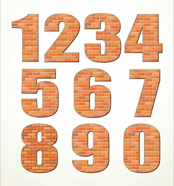 Big Rough Bold Red Orange Clay Cube Tile Build Facade — Stock Vector