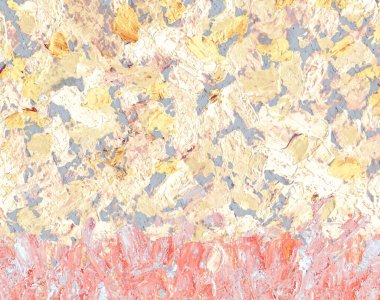 Neşeli pastel renginde romantik gouache dokunuşu kağıt üzerinde. Eskimiş nokta tarzında yarım yamalak metinler için yere düşkün. Fırça boyalı el, bej bej bez tuvaldeki taze lekeleri kapatmış. Makro görünüm