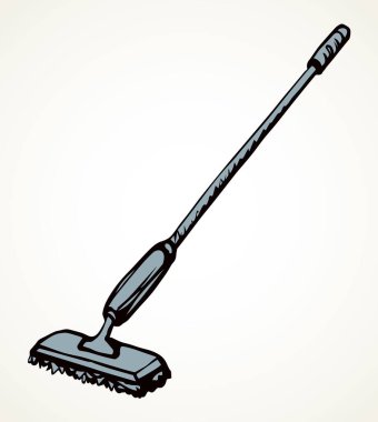 Büyük, kirli, temizlenmiş çöp tenekesi beyaz kağıt metin alanı. Ana hatlarıyla çöp kovası temizleme çubuğu logo çizimi modern sanat karalama tarzı. Satır görünümünü kapat