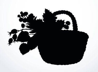 Ana hatları siyah mürekkep çizen el, antika, kaba baston dalı örgü, cep çanağı, bast logosu antik karalama kalem karikatür sanat eserini kabartma stili. Yakın plan, beyaz metin alanı arkaplanı