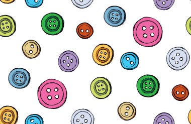 Beyaz giyim dekor arka planına kurulmuş modern sevimli damızlık tokası aracı. Parlak çoklu renkli obje amblemi eskimiş sanat karalama stiliyle metin için malzeme alanı üzerine çizilmiş. Görüntüyü kapat