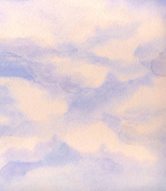 Parlak akrilik boyalı kâğıt rüya sonbaharda metin alanı manzarası. Cyan gök mavisi el yapımı kart çizimi yaratıcı eskiz tasarımı tarzı. Taze kış barışı güneşi yumuşak pofuduk gün batımı sahne efekti