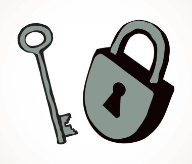 Yaşlanmış sert, büyük yuvarlak şekil krom sistem ögesi görünümü. Hafif kağıt metin alanı arkaplanı. Modern sanat karalama biçiminde siyah mürekkep kalem el çizimi basit nesne web amblemi tasarımı