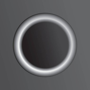 Büyük yakın plan parlak gri renk satışı küre disk plaka işaretleri modern render ui çizgi film çizim tarzı tasarım üst makro görünüm metal parlak gölge pin etiketi kapağı dekor metin arkapağı