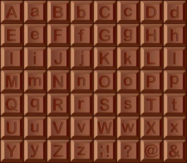 Abstrait Délicieux Chocolat Lait Cacao Noir Cuisine Traiter Nutrition Typeset — Image vectorielle