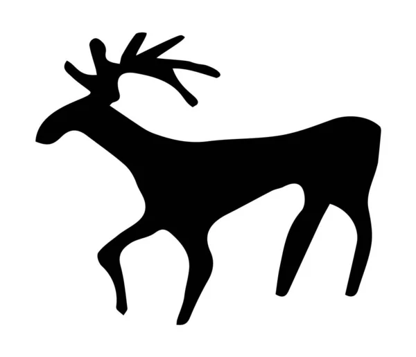 Vue Rapprochée Âge Rouge Tribu Africaine Courir Chèvre Figure Vie — Image vectorielle