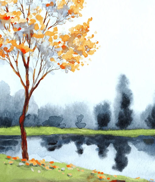 El yapımı, soyut Çinli ressam suluboya resim çizimi kâğıt metin arkaplanındaki bulanık sis sahnesi. El çizimi açık pembe renk kiraz ağacı sakin vadi kırsal manzaralı sanat eserleri